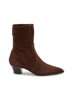 -----------AQUAZZURA ---- ------------ ----Brunswick Western 45 Suede Booties --