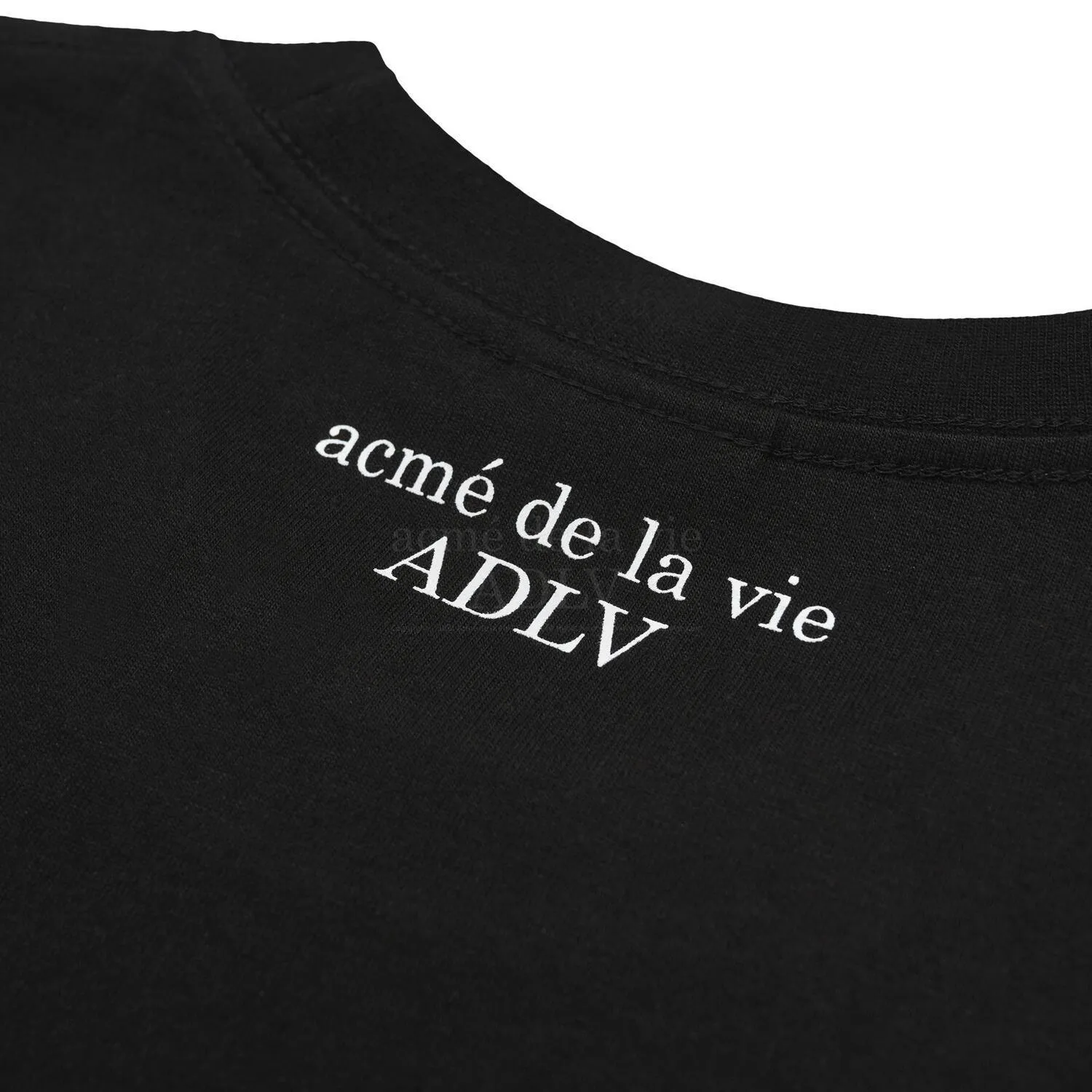 acme de la vie  |Crew Neck Unisex Street Style Plain Cotton Short Sleeves