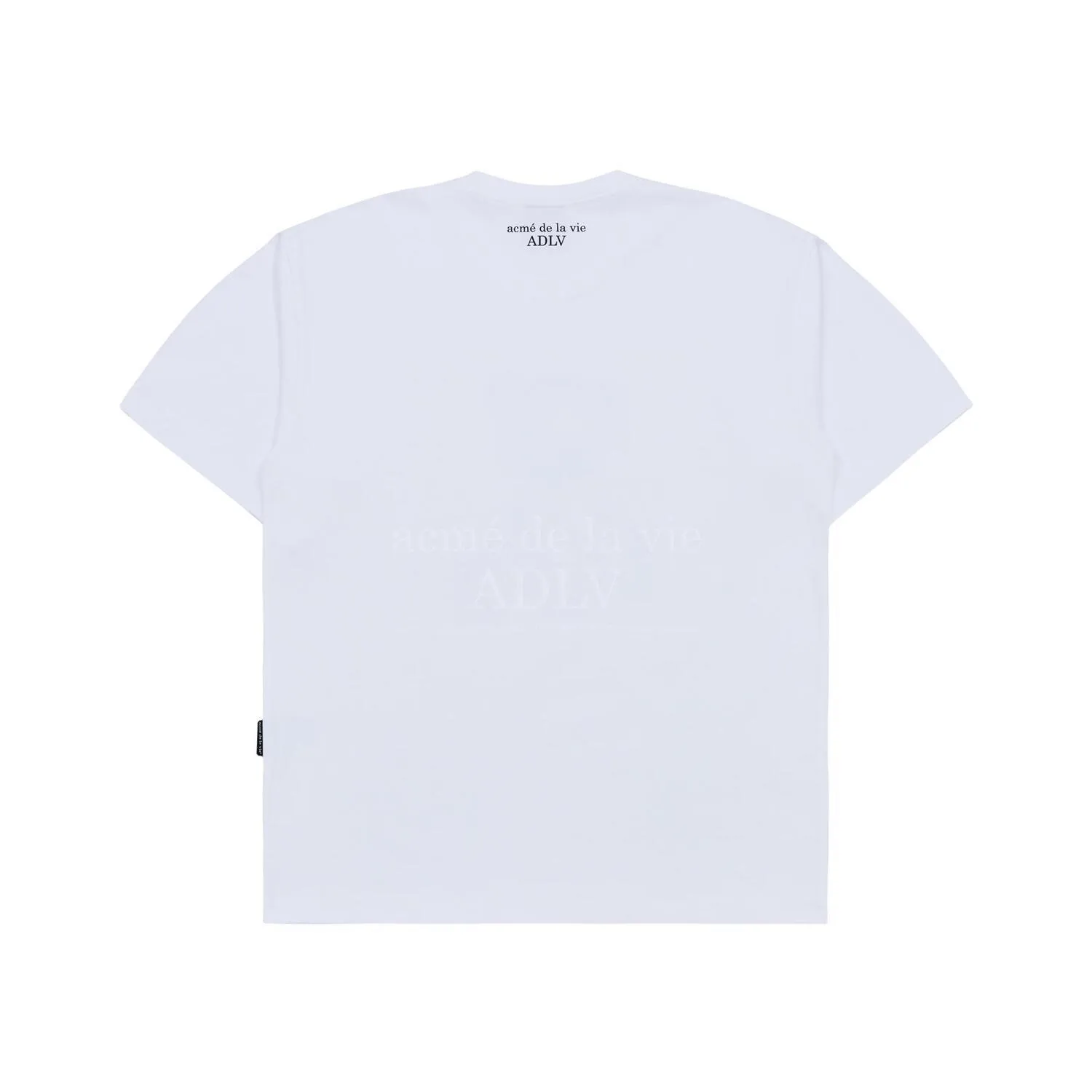 acme de la vie  |Crew Neck Unisex Street Style Plain Cotton Short Sleeves