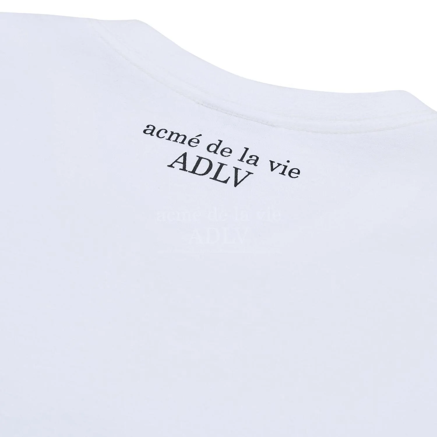 acme de la vie  |Crew Neck Unisex Street Style Plain Cotton Short Sleeves