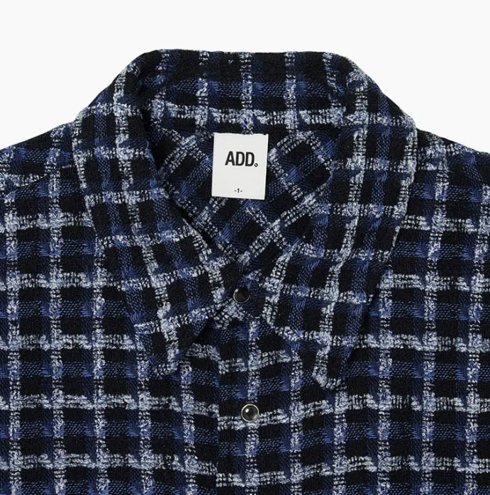 ADD SEOUL  |[ADD SEOUL] ★WOOL CHECK CROSS BUTTON SHIRTS