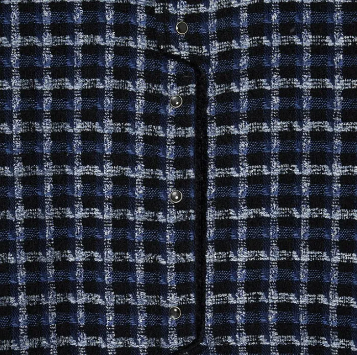 ADD SEOUL  |[ADD SEOUL] ★WOOL CHECK CROSS BUTTON SHIRTS