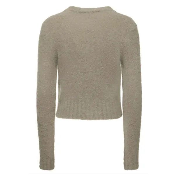 AMI PARIS  |Casual Style Wool U-Neck Long Sleeves Plain Office Style