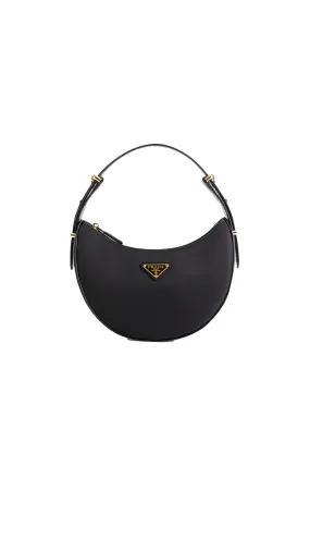 Arquè Re-Nylon And Leather Shoulder Bag - Black