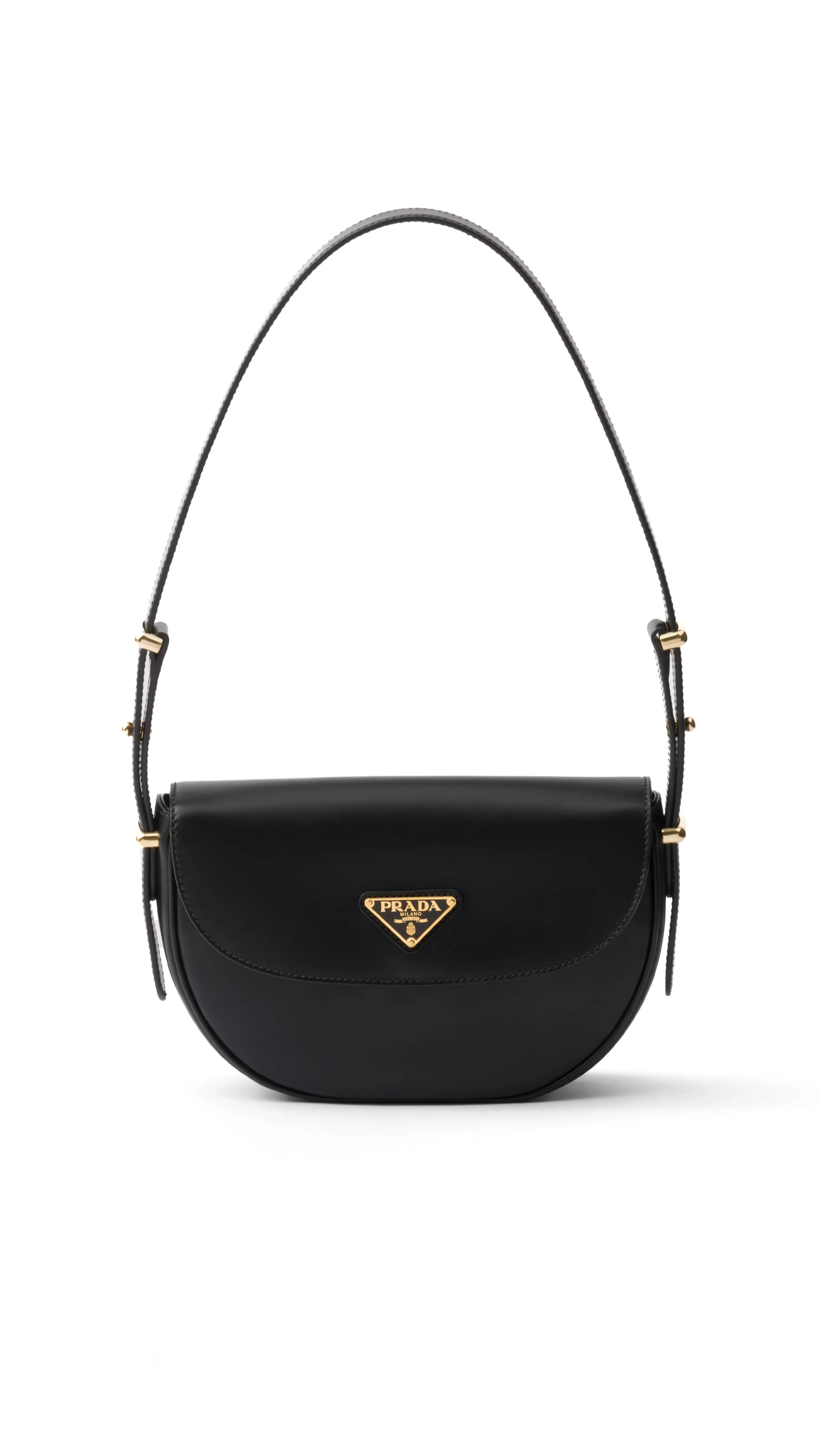 Arqué Mini Shoulder Bag in Leather - Black