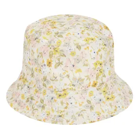 Bonpoint Child Theana Bucket Hat Vanilla Cream Floral