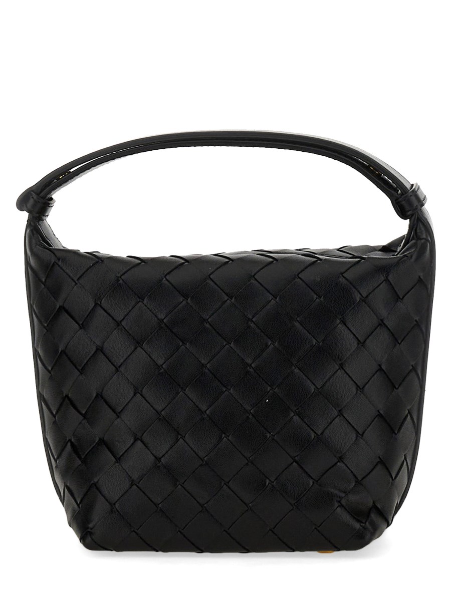 BOTTEGA VENETA    CANDY WALLACE WOVEN NAPPA LEATHER SHOULDER BAG