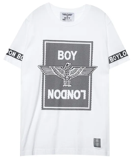 BOY LONDON  |Unisex Street Style U-Neck Plain Cotton Short Sleeves