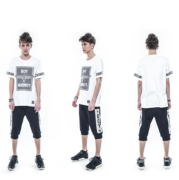 BOY LONDON  |Unisex Street Style U-Neck Plain Cotton Short Sleeves