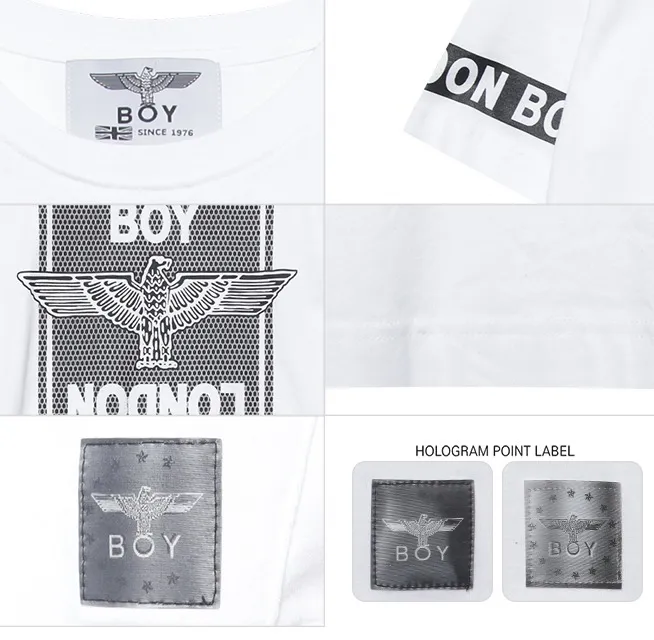 BOY LONDON  |Unisex Street Style U-Neck Plain Cotton Short Sleeves