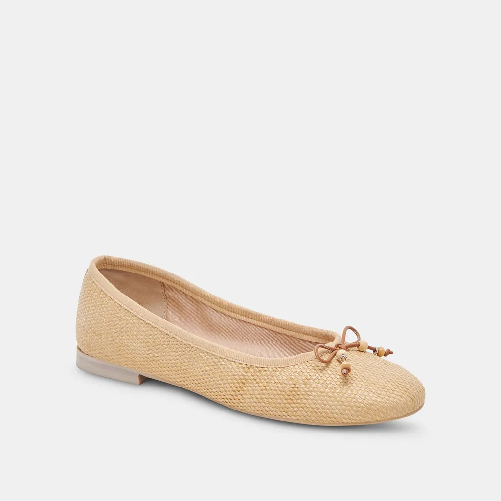 CACY BALLET FLATS NATURAL RAFFIA– Dolce Vita 6911562317890