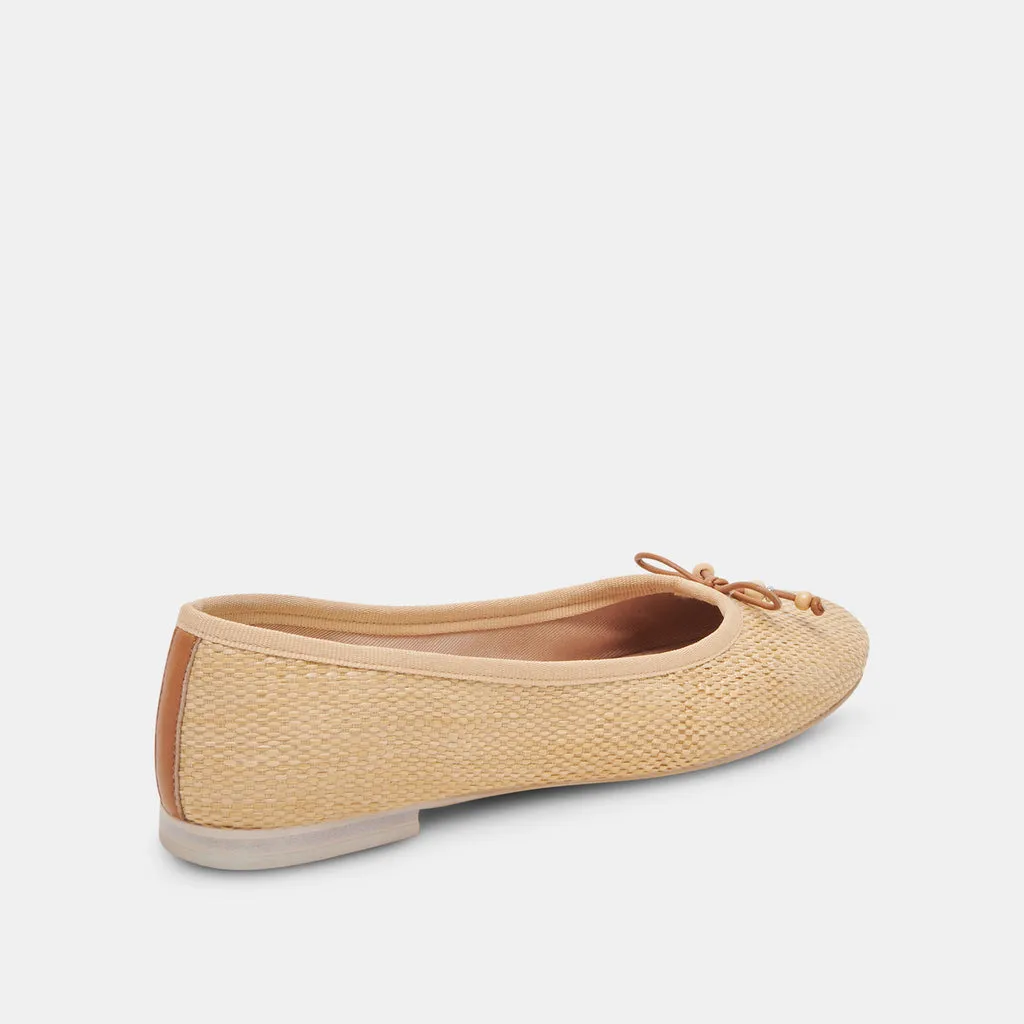 CACY BALLET FLATS NATURAL RAFFIA– Dolce Vita 6911562317890