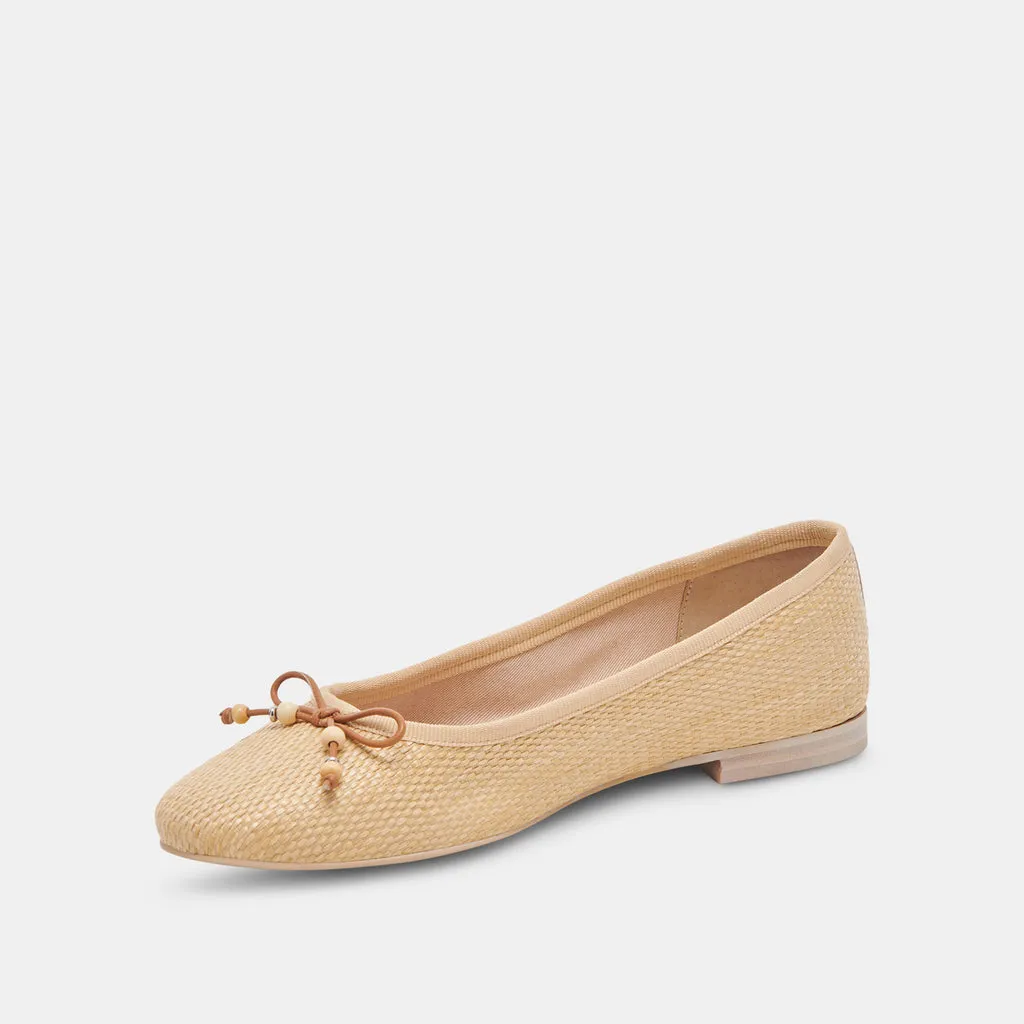 CACY BALLET FLATS NATURAL RAFFIA– Dolce Vita 6911562317890