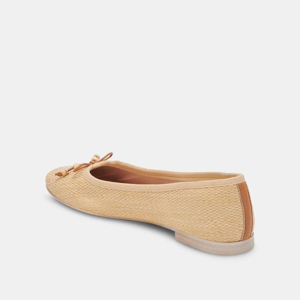 CACY BALLET FLATS NATURAL RAFFIA– Dolce Vita 6911562317890