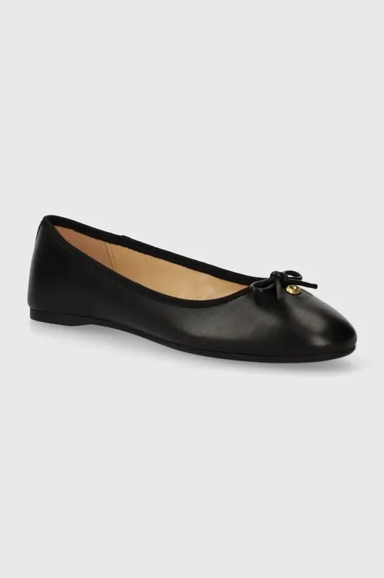 Coach leather ballet flats ABIGAIL black color CS066