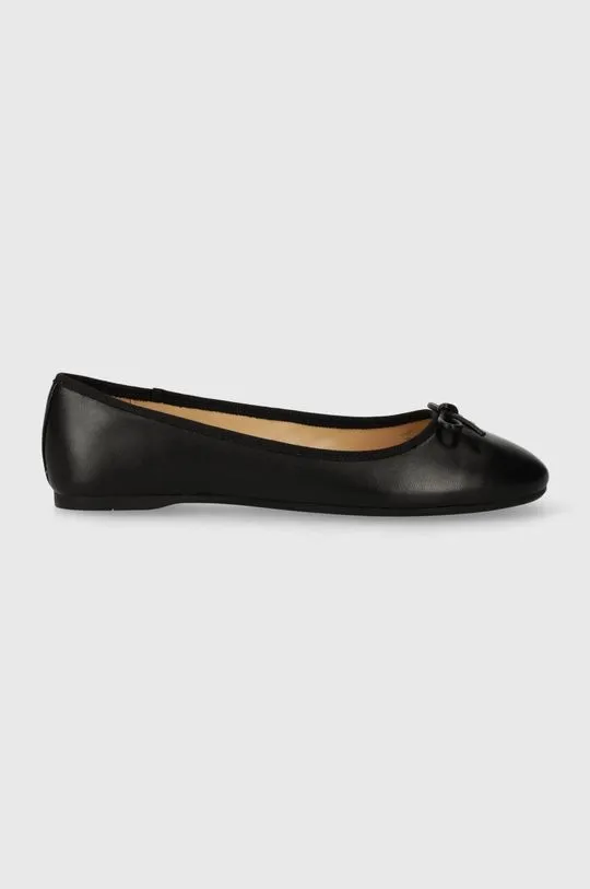 Coach leather ballet flats ABIGAIL black color CS066