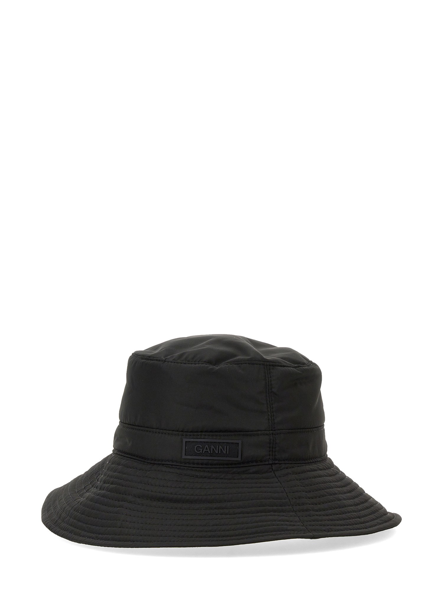 GANNI    BUCKET HAT WITH LOGO