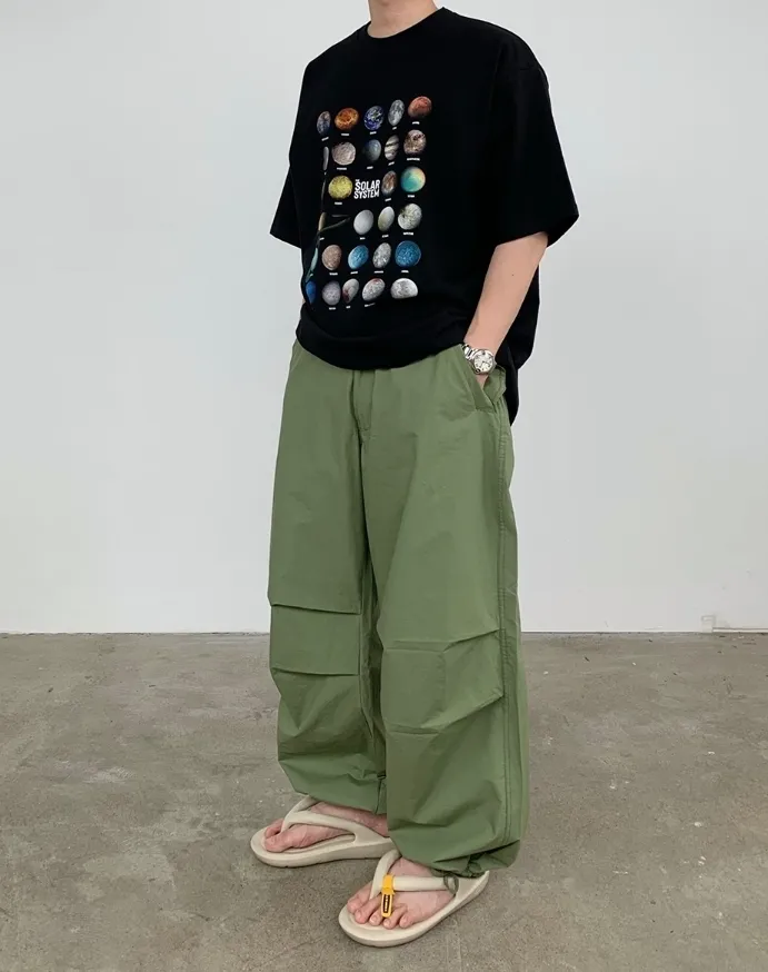 HUE  |Unisex Street Style Oversized Logo T-Shirts