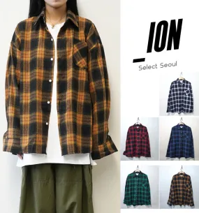 IONSEOUL  |Unisex Street Style Oversized Shirts