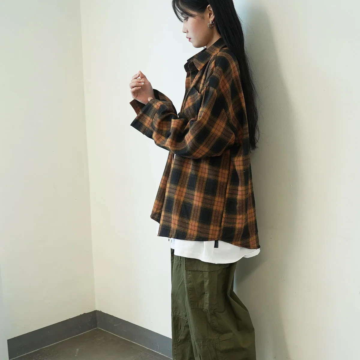 IONSEOUL  |Unisex Street Style Oversized Shirts