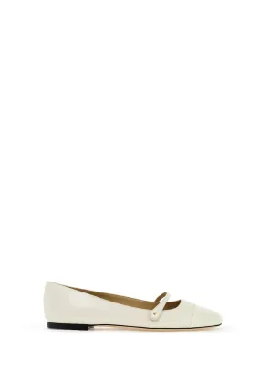 Jimmy Choo Elisa Ballet Flats In Nappa Leather   White