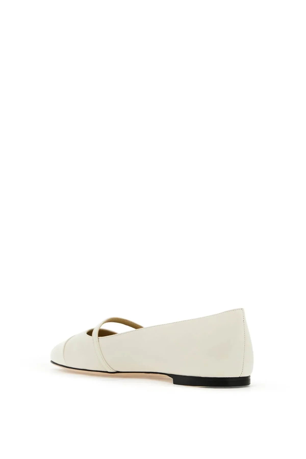 Jimmy Choo Elisa Ballet Flats In Nappa Leather   White