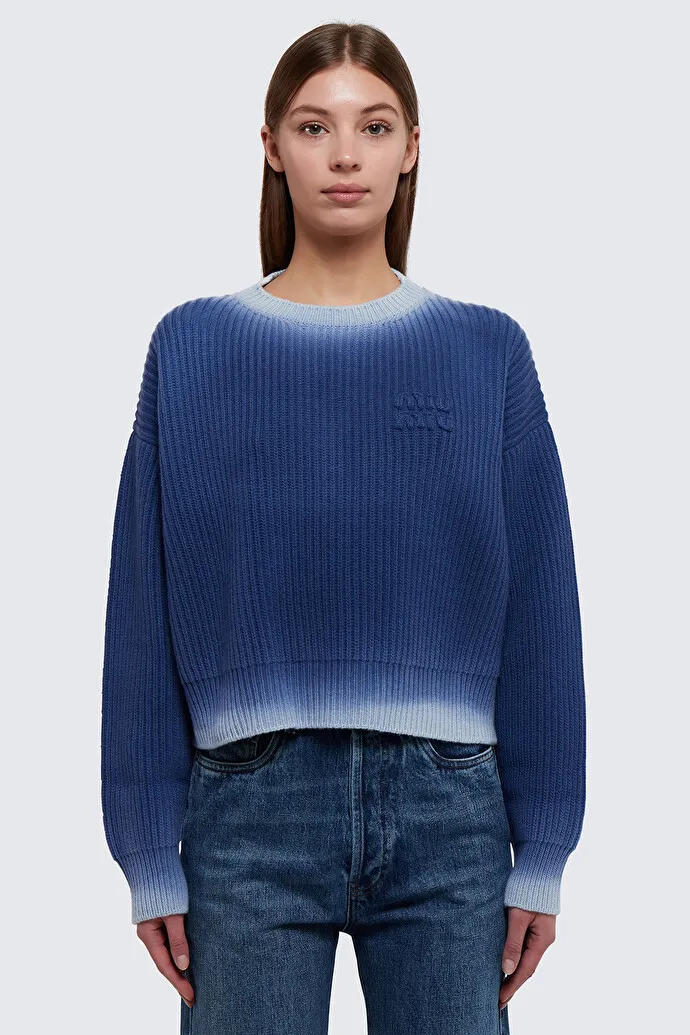 MiuMiu  |Crew Neck Casual Style Unisex Wool U-Neck Long Sleeves Plain