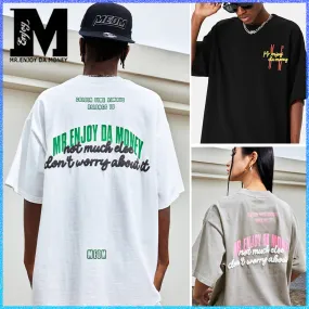 MR. ENJOY DA MONEY  |Crew Neck Unisex Street Style Cotton Short Sleeves Oversized