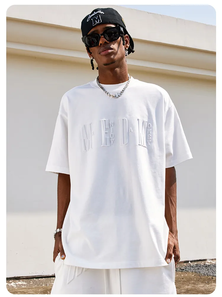 MR. ENJOY DA MONEY  |Crew Neck Unisex Sweat Street Style Cotton Short Sleeves