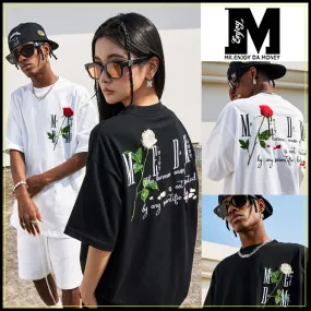 MR. ENJOY DA MONEY  |Unisex Sweat Street Style Cotton Short Sleeves Oversized