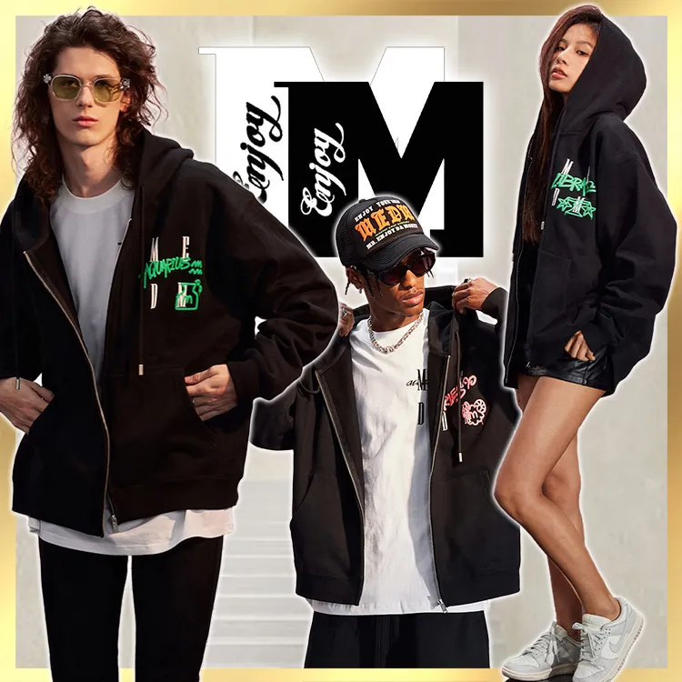 MR. ENJOY DA MONEY  |Unisex Sweat Street Style Long Sleeves Plain Cotton