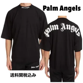 Palm Angels  |Crew Neck Unisex Street Style Plain Cotton Short Sleeves