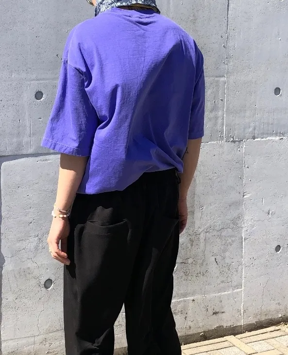 RASHOMONG  |Unisex Street Style Plain Cotton Short Sleeves Oversized