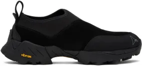 ROA Black Slip-On Sneakers