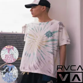 RVCA  |Tropical Patterns Unisex Street Style Tie-dye U-Neck