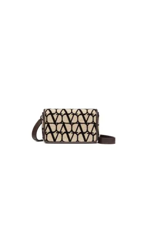 Toile Iconographe Shoulder Strap Pouch With Leather Details - Beige \ Black