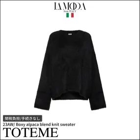 TOTEME  |Crew Neck Casual Style Street Style Long Sleeves Plain