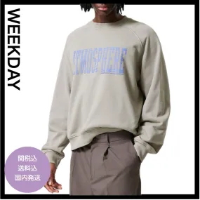 Weekday  |Unisex Street Style Cotton Oversized Sweatshirts