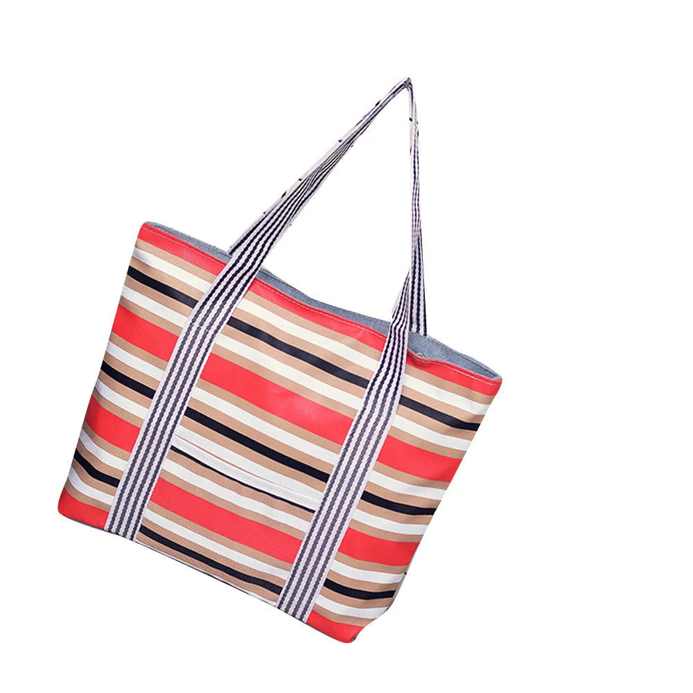 Women Bag Handbag Stripe Printed Handbags Famous s Canvas Shoulder Tote Bags bolsos mujer