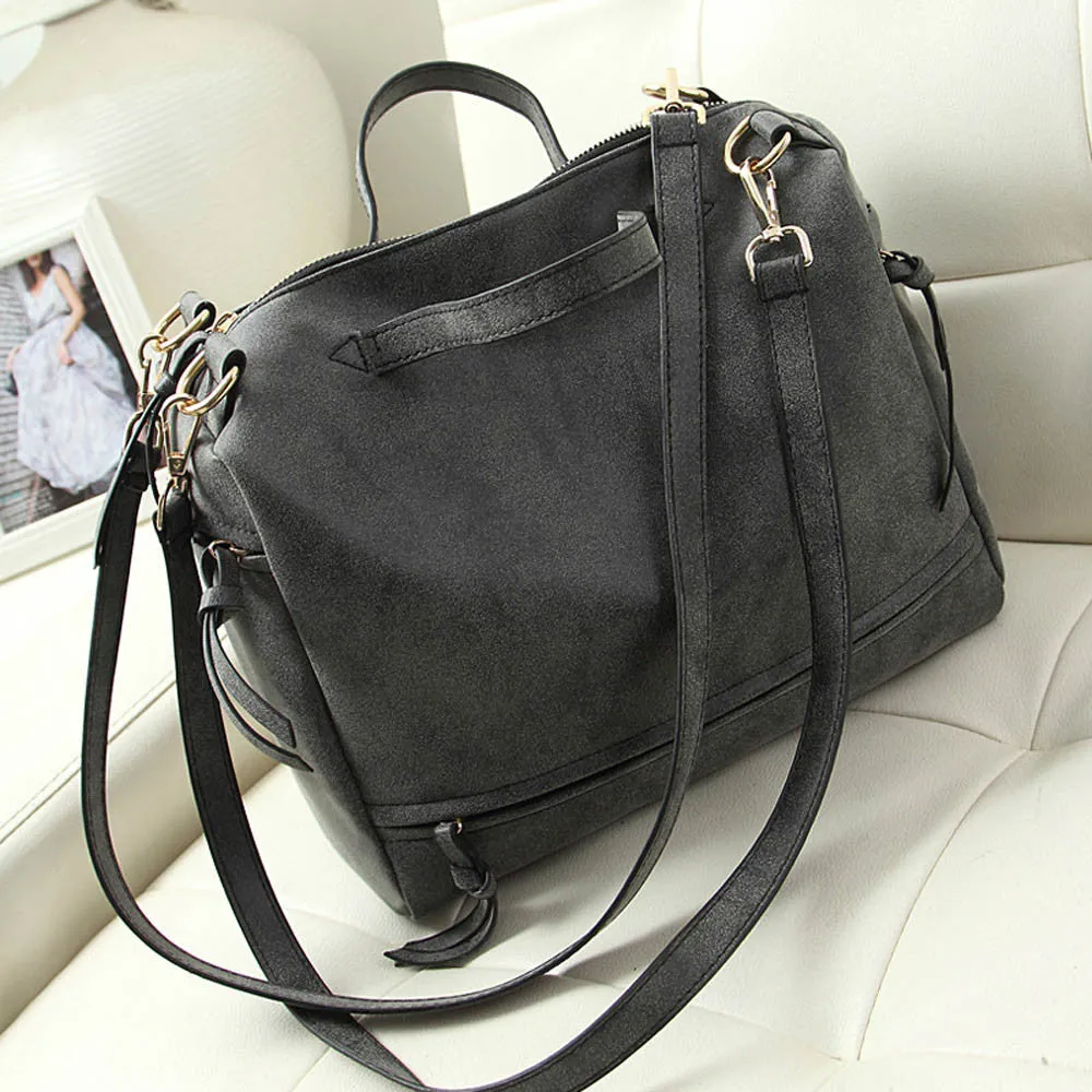 Women Bag Messenger Tote Bags Vintage Handbag Famous s Clutch Nubuck Leather Motorcycle Retro Shoulder Big Handbags